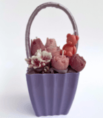 purple candle bouquet