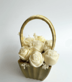 golden candle basket