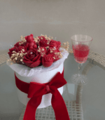 Valentine candle bouquet
