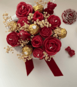 Valentine candle bouquet