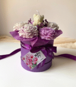 Mauve candle bouquet